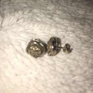 Sterling silver stamped 925 studs, real and tested diamonds